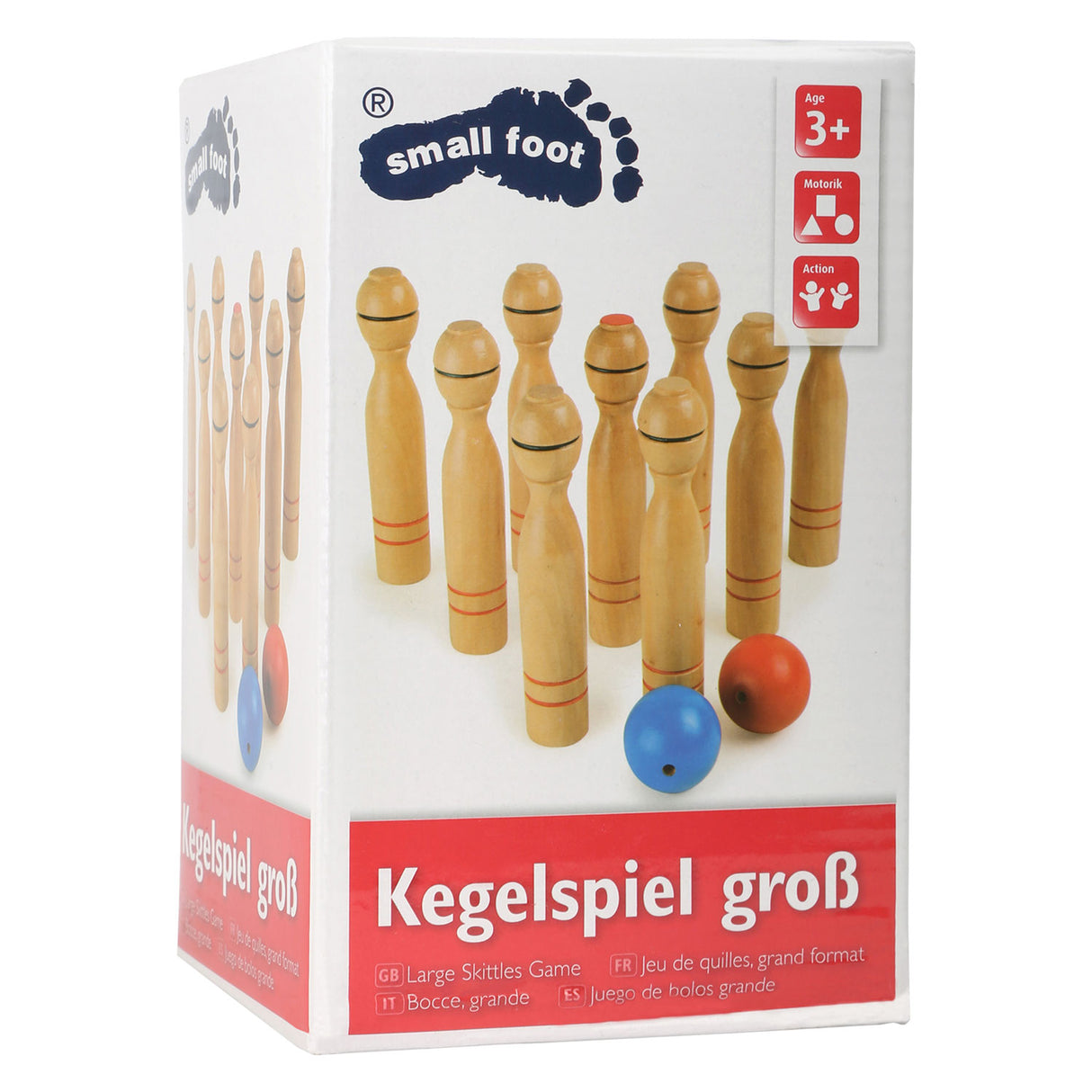 Piccole piede - gioco cono di legno, 11dlg.