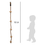 Pé pequeno - escalada de escada com degraus de madeira, 190 cm