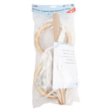 Piccole piede - Trapezio in legno con anelli di ginnastica, 100 cm