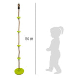 Piccole piede - corda da arrampicata e swing 2in1 groen, 190 cm