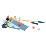 Mažos pėdos medinis mini golfo ryklio ataka, 7dlg.