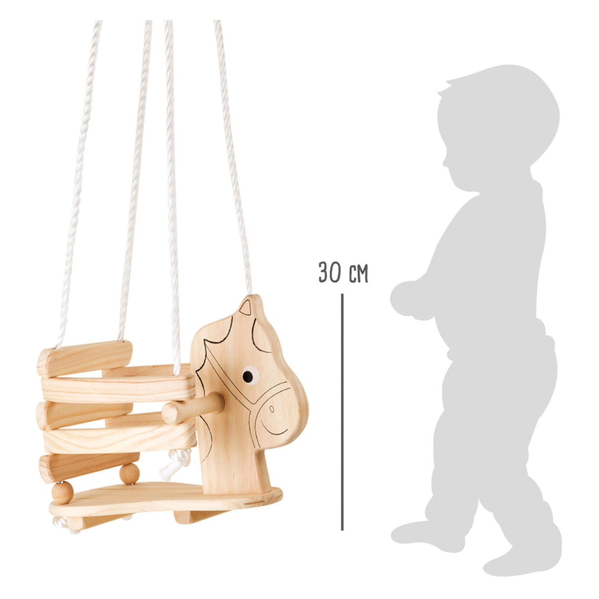 Petit pied - swing en bois, 145 cm