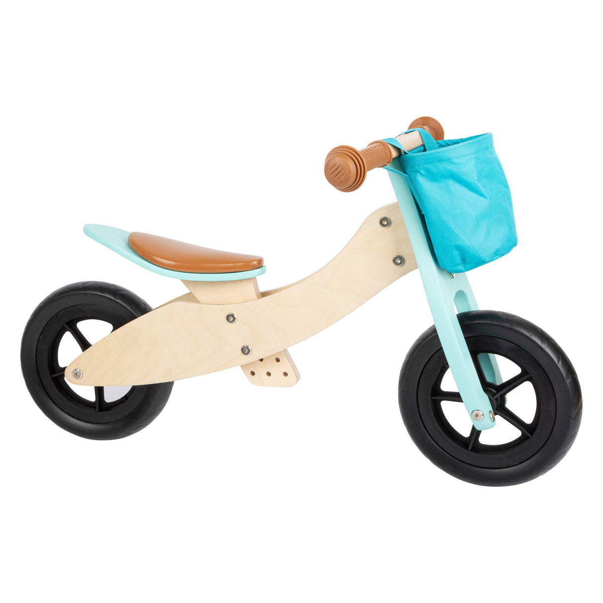 Klenge Fouss Holz Tricycle an 2in1 Maxi Türkis