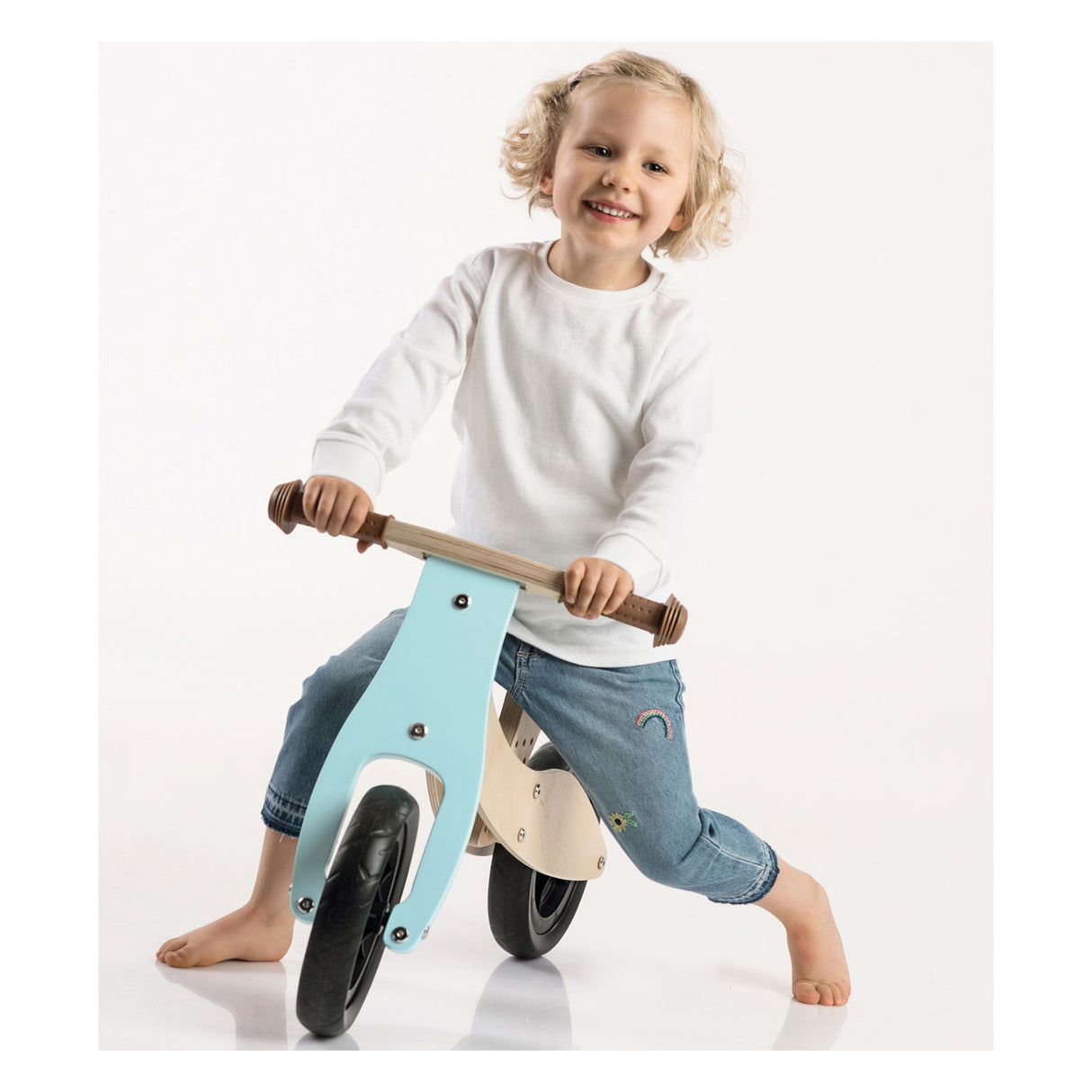 Klenge Fouss Holz Tricycle an 2in1 Maxi Türkis