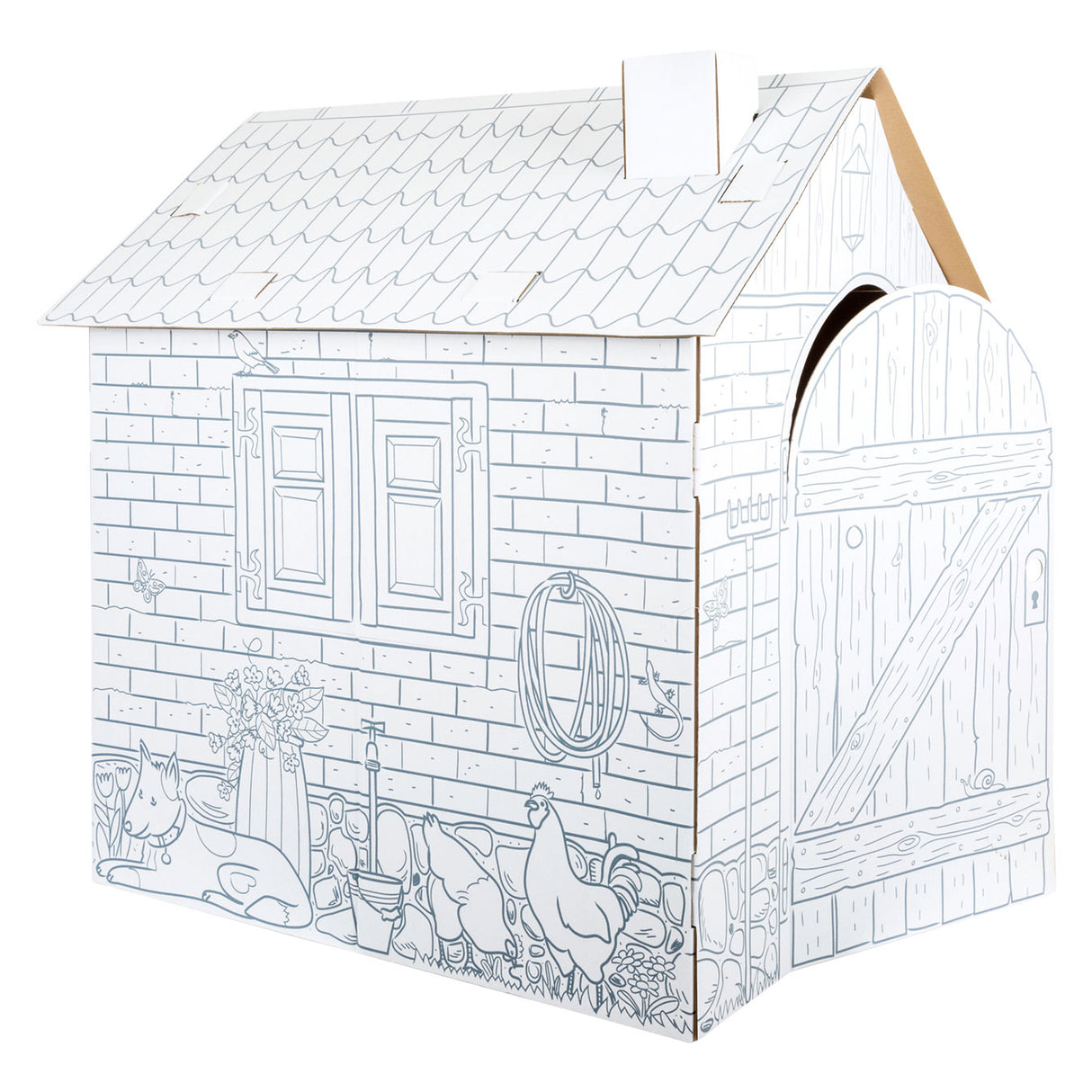 Small Foot - Cardboard Speelhuis Farm, 87x71x88cm
