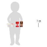 Pienet jalkapuiset levyt, meijeri, 4dlg.