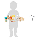 Players en bois à petit pied fournitures de cuisson, 10dlg.