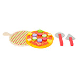 Комплект за пица Small Foot Wooden Cutting Play Food, 21 части.