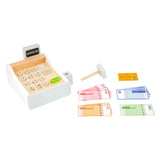 Small Foot - Wooden toy checkout with accessories, 15dlg.
