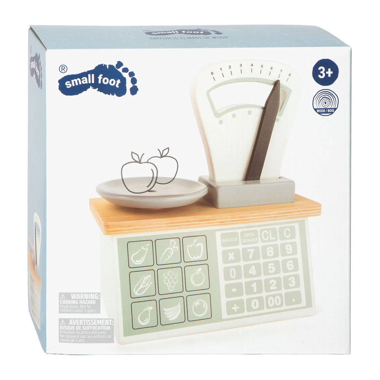 Small foot wooden scale