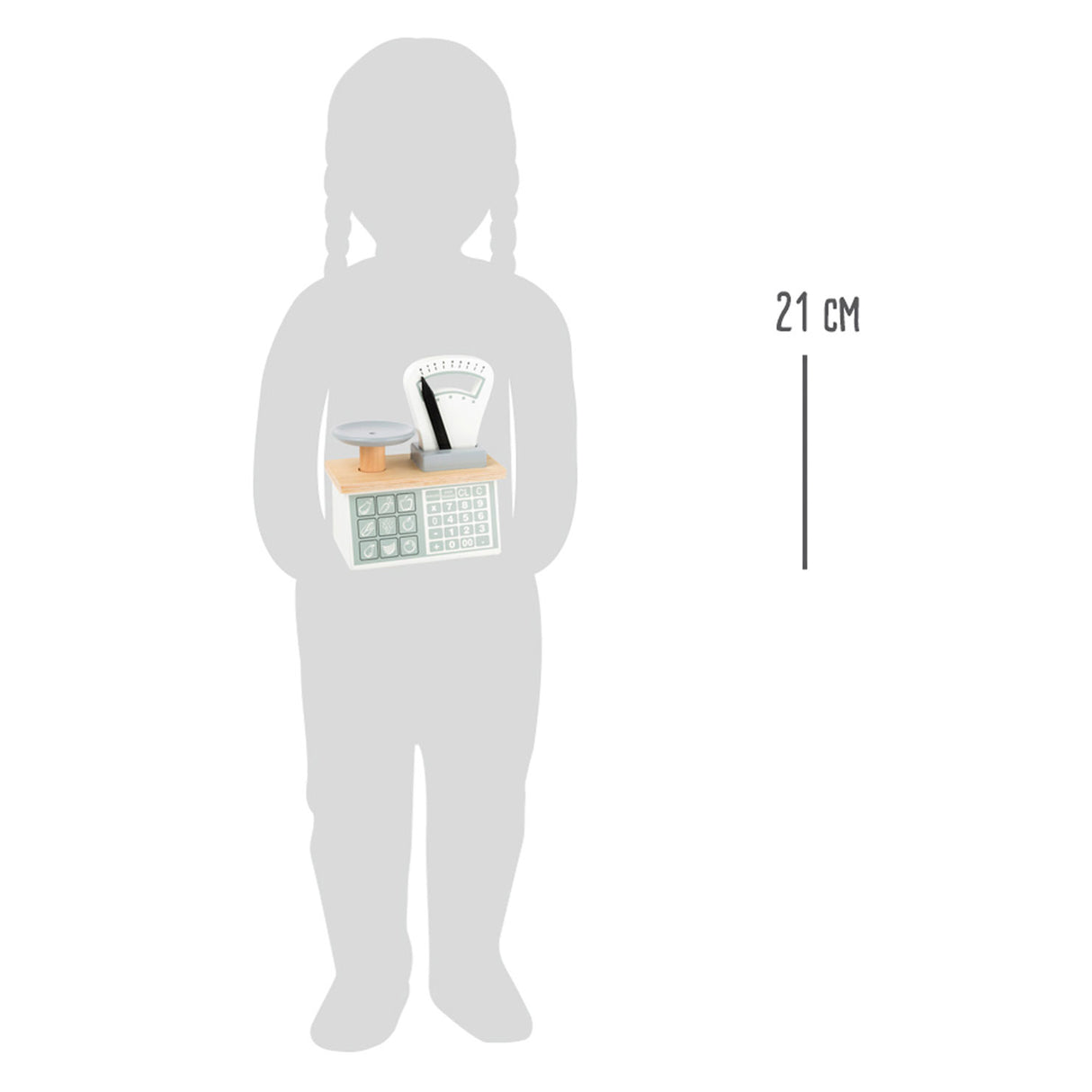 Small foot wooden scale