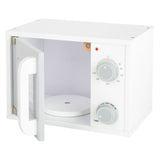 Microondas de madera de pie pequeño