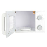 Microondas de madera de pie pequeño