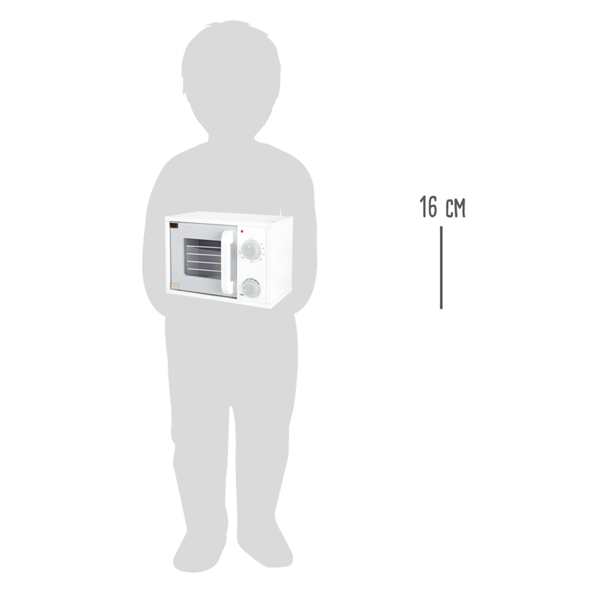 Microondas de madera de pie pequeño