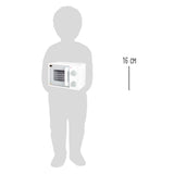 Microondas de madera de pie pequeño