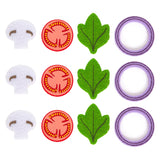 Set di pasta per la pasta di giocatini in legno di piccoli piedi, 19dlg.