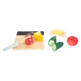 Kleiner Fuß Holz Snijen Speelten Lunch Set, 24dlg.