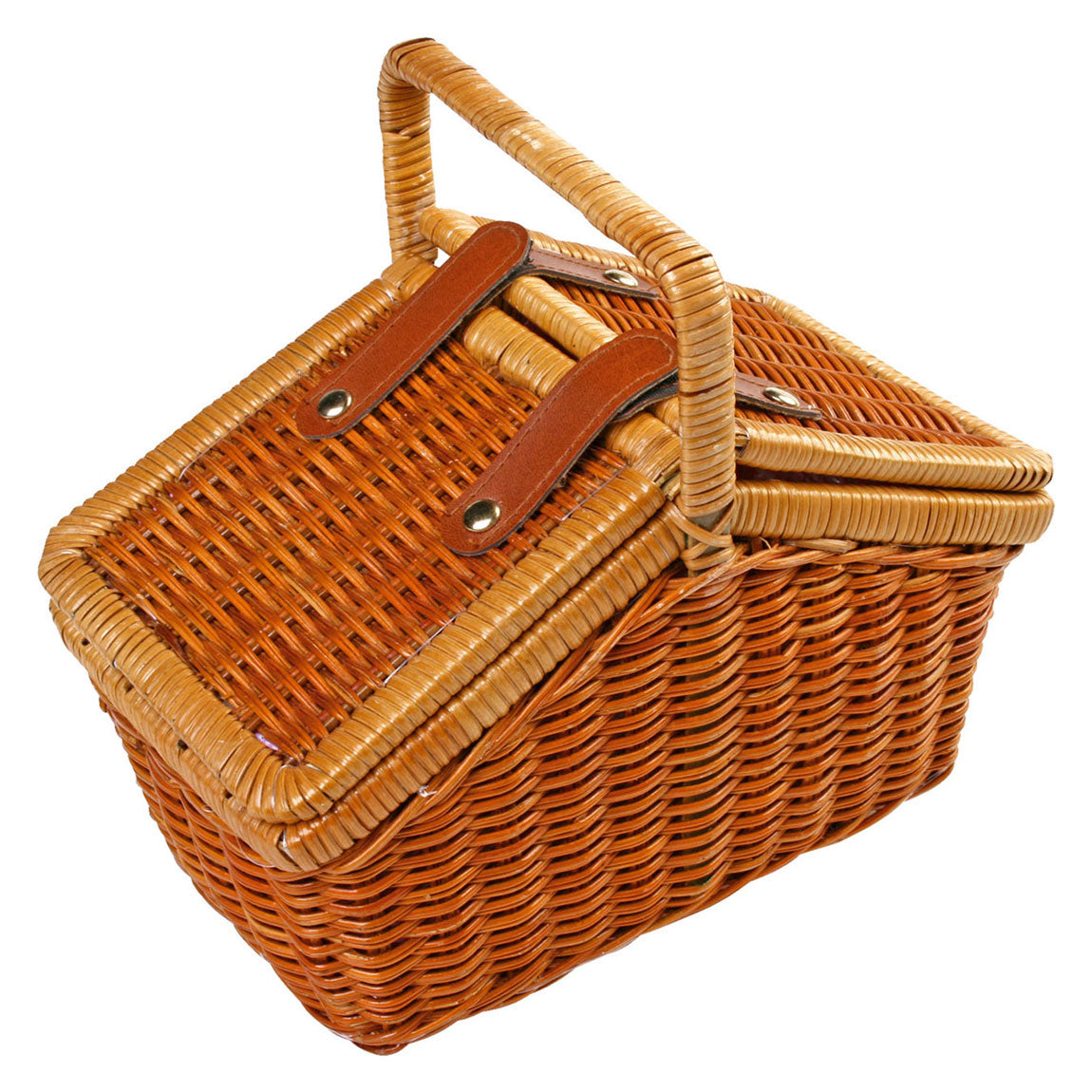 Small Foot - Picknickkorb aus Holz mit romantischem Geschirr, 30 Stück.