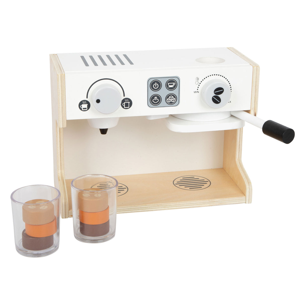 Macchina da caffè per bistrot in legno piccolo, 9dlg.