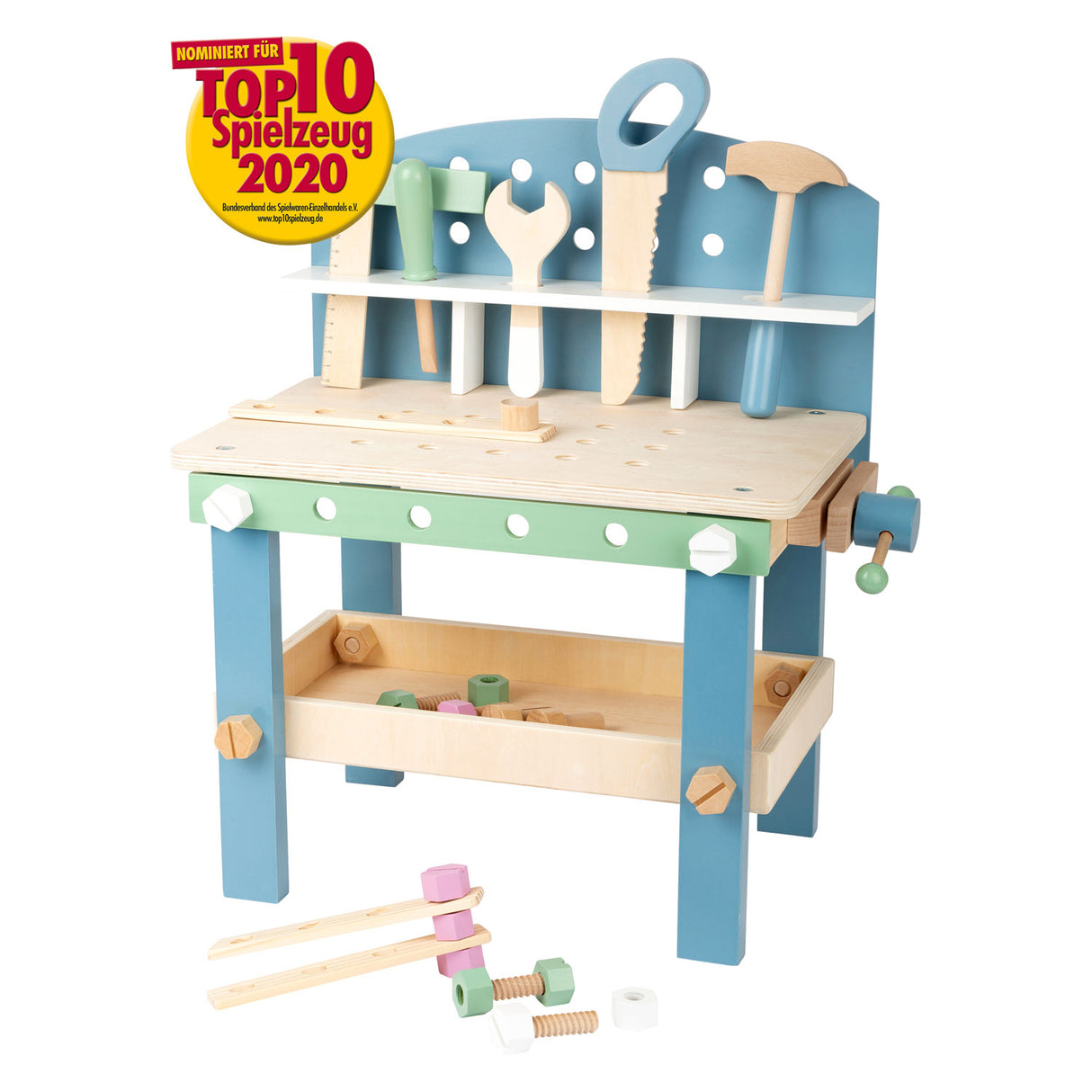 Malá dřevěná noha Workbench Compact Nordic, 22dlg.