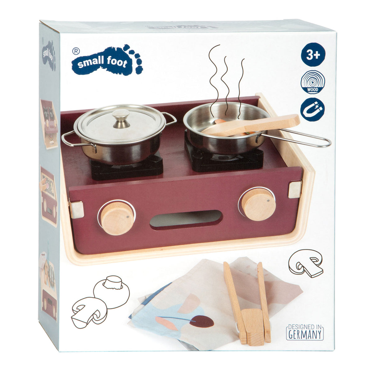 Malá noha dřevěná kempování Speelkeuken Tasty, 9dlg.
