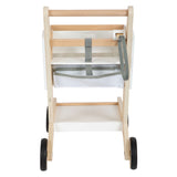 Kis láb - fából készült szupermarket bevásárlókosár fehér