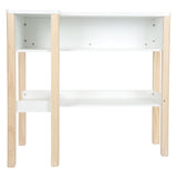 Дървен крак дървен магазин бял компактен