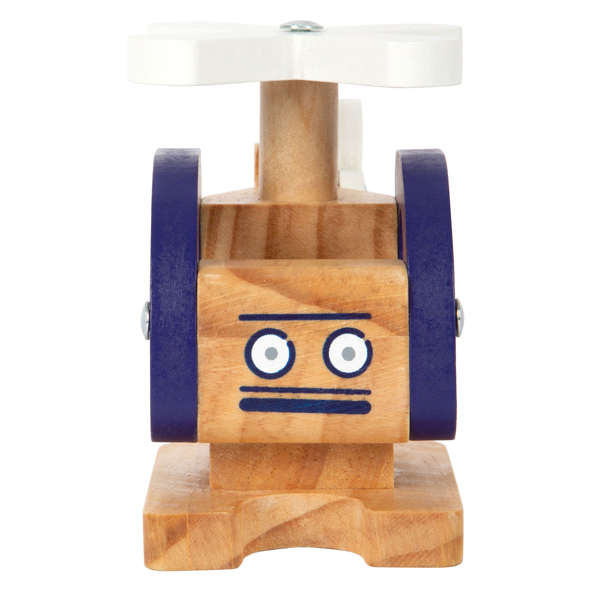 Дървен крак дървен хеликоптер синьо