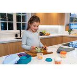 Amuse škatla za kosilo rikko delilnik in 2 prigrizka lagoon sky