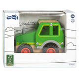 Small foot wooden tractor green