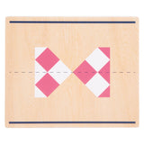 Small foot wooden symmetry game with mirror educational