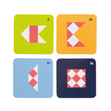 Small foot wooden symmetry game with mirror educational