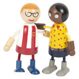 Kis lábú fa, rugalmas babacsalád babával, 8..