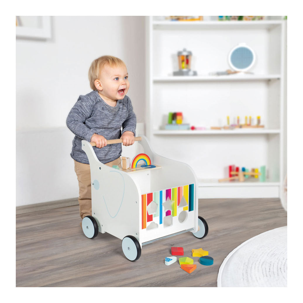 Malá noha - Baby Walker Toy Box slon