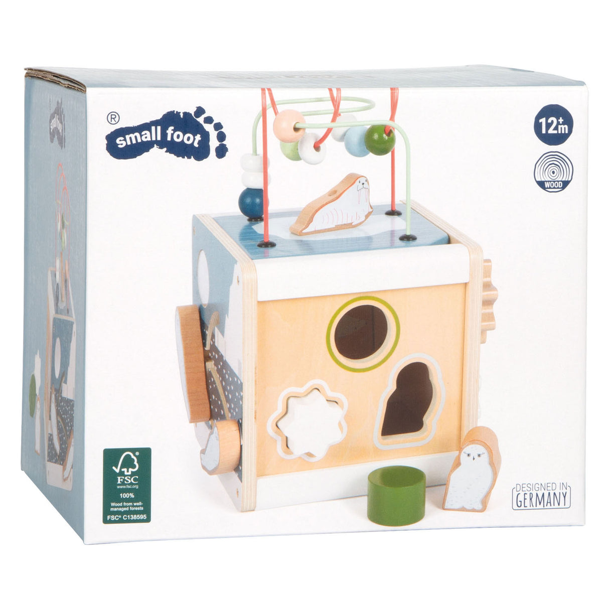 Small Foot - Wooden Motor Activity Cubus Arctic