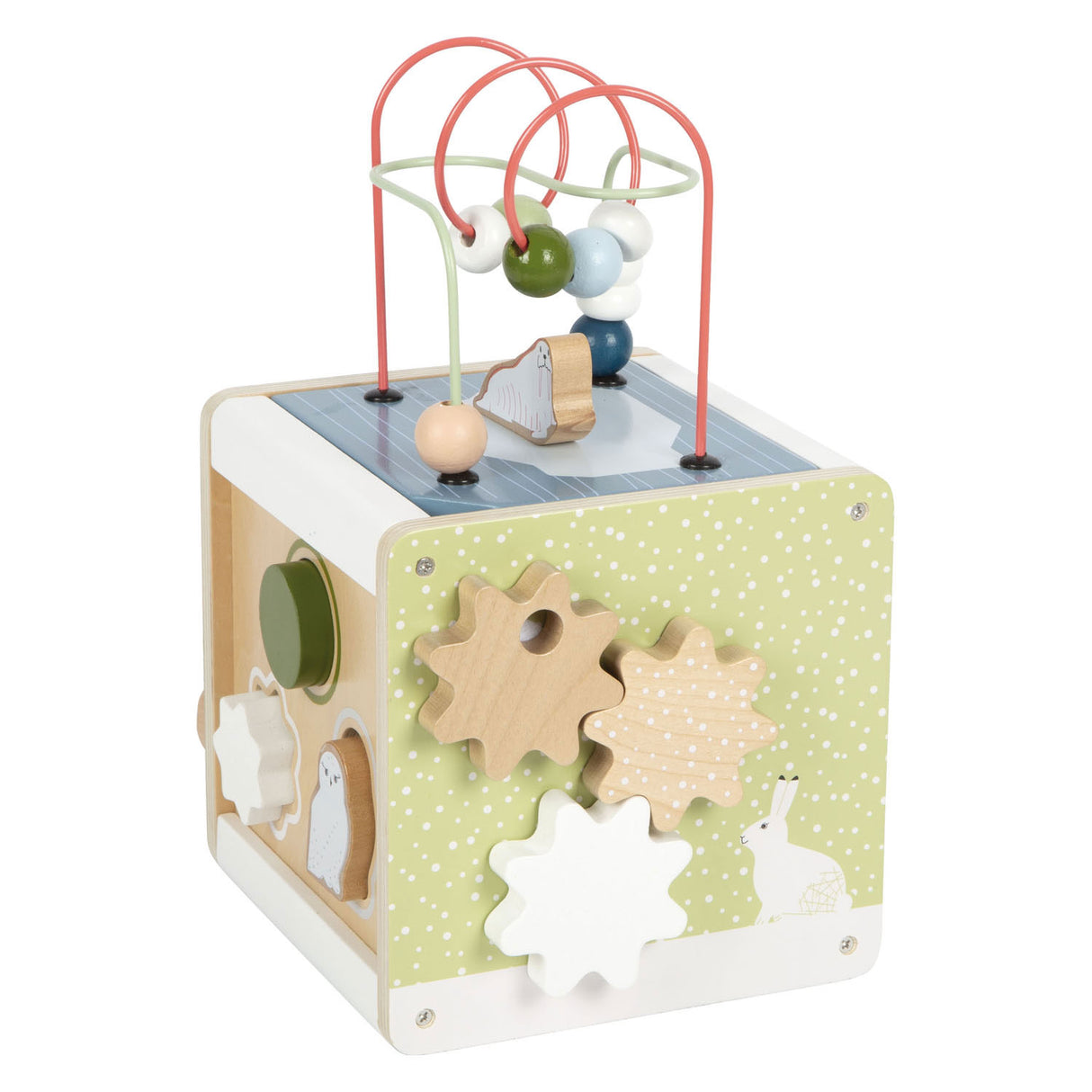 Small Foot - Wooden Motor Activity Cubus Arctic