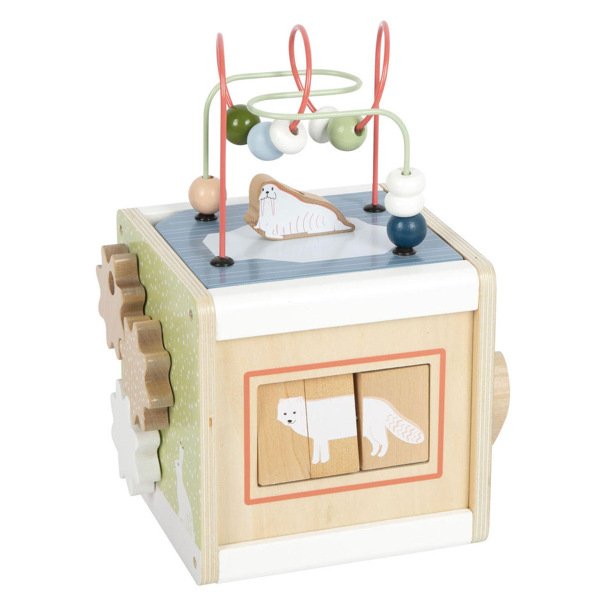 Small Foot - Wooden Motor Activity Cubus Arctic