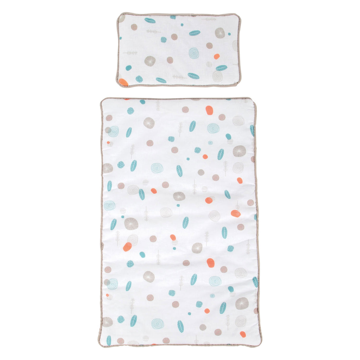 Malá noha - dřevěné tlakové přívěs pro panenky malé tlačítko