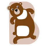 Small foot - wooden animal children's letter - b