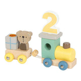 Small foot - wooden birthday train with animals