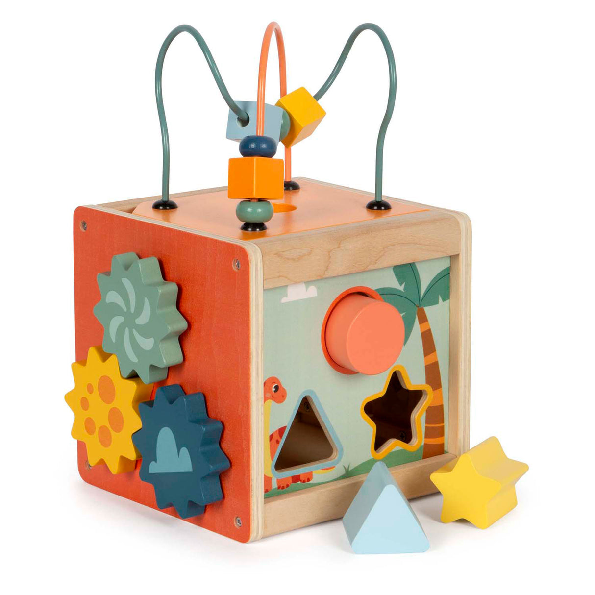Small Foot - Wooden Activities Cubus Motor skills Dino