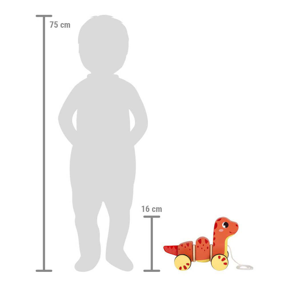 Malá noha - dřevěná trek postava dino