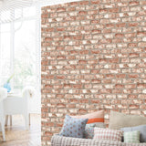 Dutch Wallcoverings Dutch Wallcoverings Wallpaper Brick Red EW3102