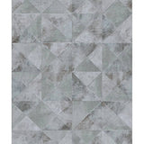 Nordwand Tapete topchische Grafikformen Facetten Metallic Grey