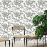 Holländska väggtäckningar holländska wallcoverings tapeter kidatu grå och vit