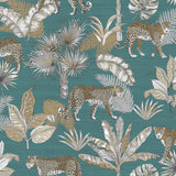 Néerlandais surclans néerlandais Covergs Wallpaper Léopard Blauw et Beige