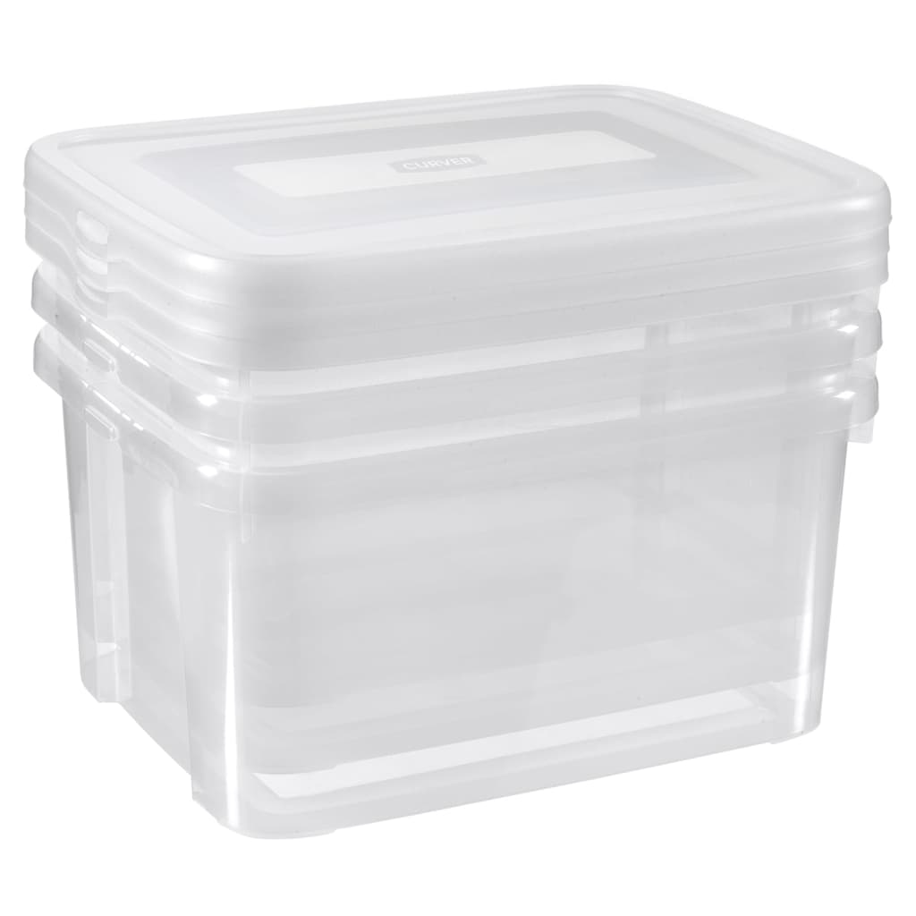 Cancella di archiviazione del curver Pancio 3x25 L trasparente