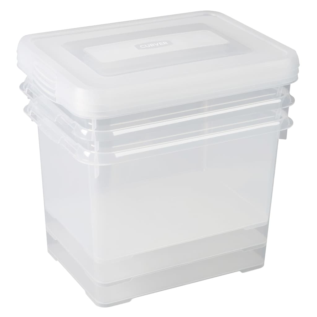 Curver Curver Storage Box Set Handy 3x20 l Transparent