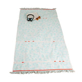 Basic clarysse strandlaken met visjes print 90x170 cm