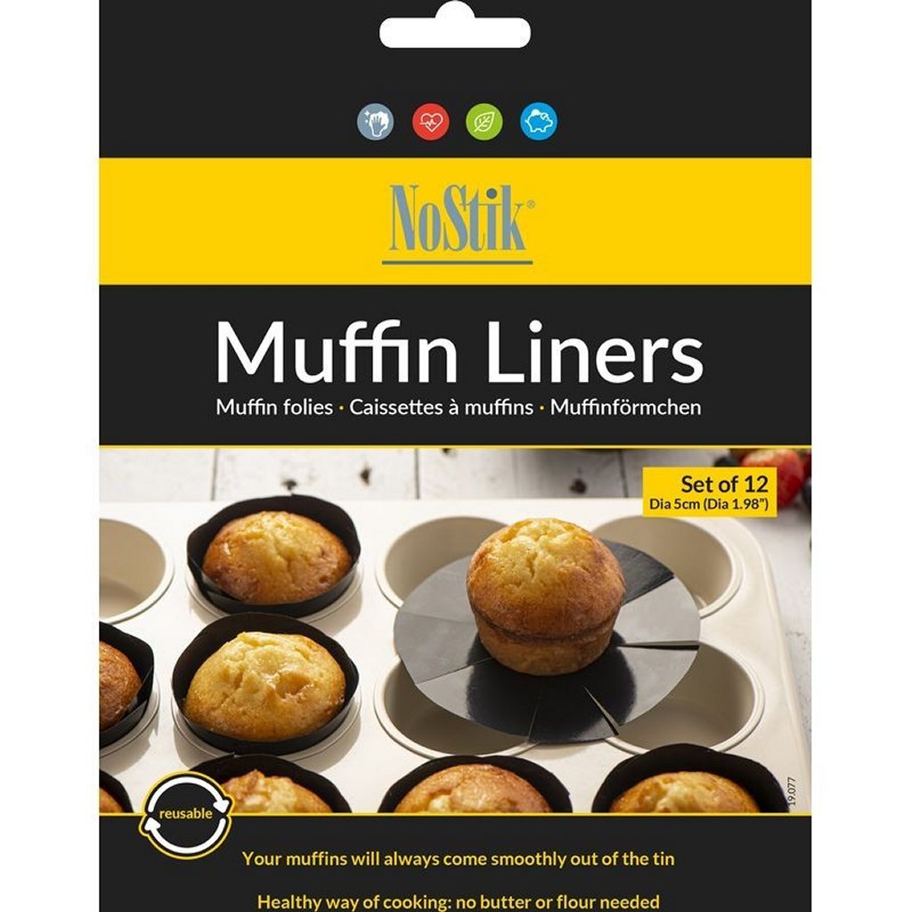 Nostik muffin bagefolie 12 stykker